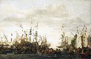 Lieve Verschuier The keelhauling, according to tradition, of the ship's doctor of Admiral Jan van Nes oil painting artist